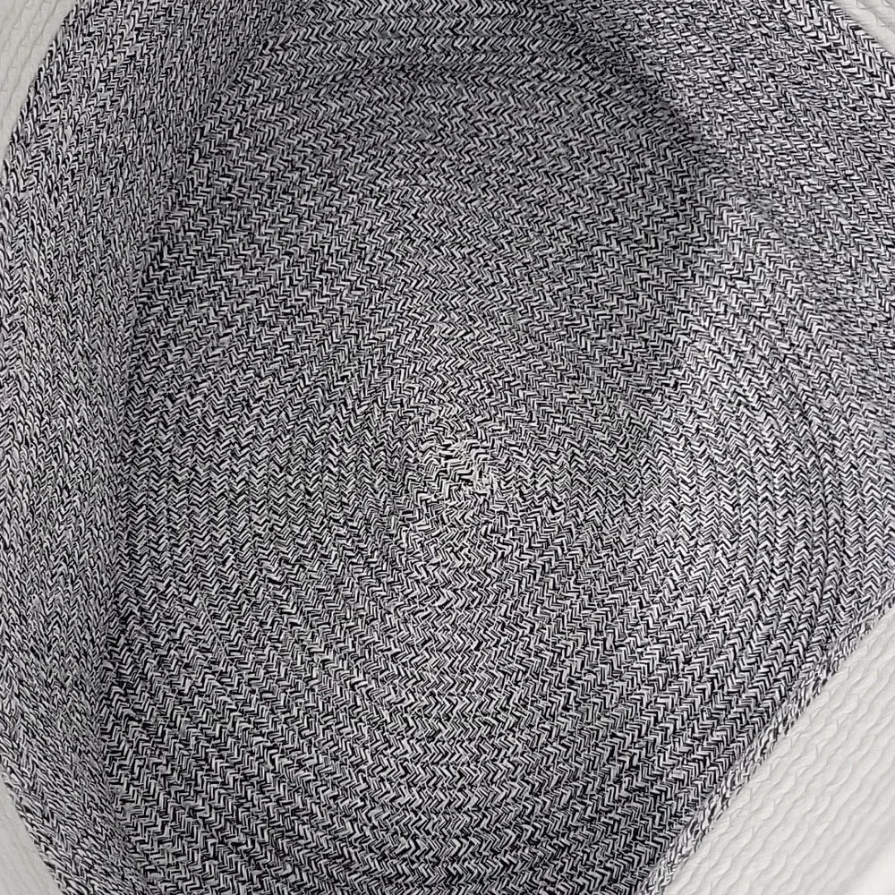Cotton Rope Basket  Set Of 2 15x13 In